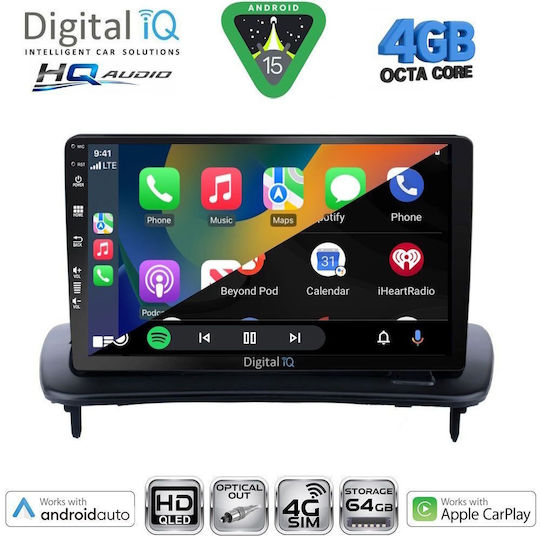 Digital IQ Ηχοσύστημα Αυτοκινήτου για Volvo C30 / S40 2004-2013 (Bluetooth/USB/WiFi/GPS/Apple-Carplay/Android-Auto) με Οθόνη Αφής 9"