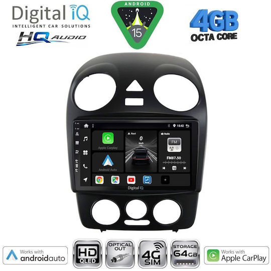 Digital IQ Ηχοσύστημα Αυτοκινήτου 2004-2014 (Bluetooth/USB/WiFi/GPS/Apple-Carplay/Android-Auto) με Οθόνη Αφής 10"