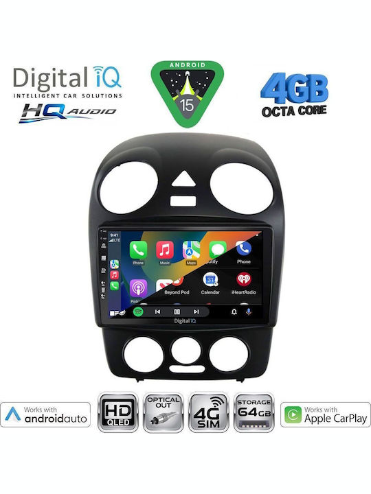 Digital IQ Auto-Audiosystem 2004-2014 Bluetooth USB Eingebautes Wi-Fi GPS Apple CarPlay Android Auto mit Touchscreen 10 Zoll