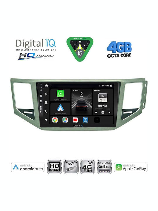 Digital IQ Auto-Audiosystem 2004-2014 Bluetooth USB Eingebautes Wi-Fi GPS Apple CarPlay Android Auto mit Touchscreen 10 Zoll