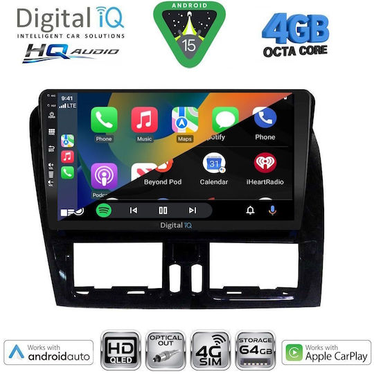 Digital IQ Ηχοσύστημα Αυτοκινήτου για Volvo C30 / S40 2004-2013 (Bluetooth/USB/WiFi/GPS/Apple-Carplay/Android-Auto) με Οθόνη Αφής 9"