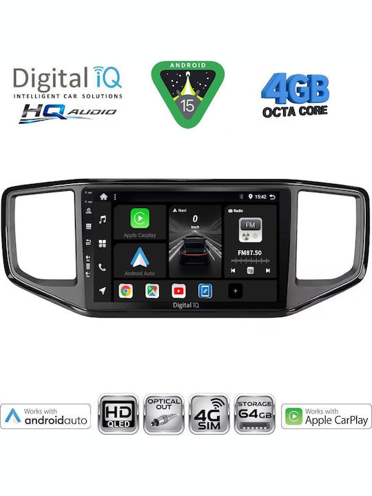 Digital IQ Car Audio System for Volkswagen Passat 2016-2023 (Bluetooth/USB/WiFi/GPS/Apple CarPlay/Android Auto) with 10" Touch Screen