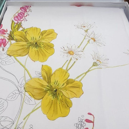 Tac Σετ Παπλωματοθήκη 200x220cm Διπλή με 4 Μαξιλαροθήκες & 1 Σεντόνι Benicia