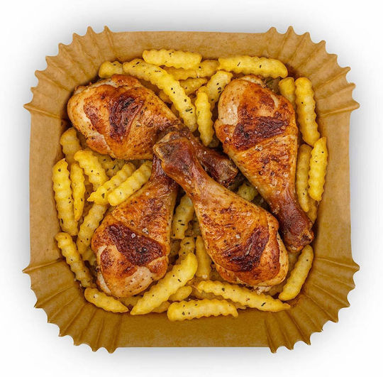 Berdsen Незалепващи Хартии за Air Fryer 20x20см 100 Броя