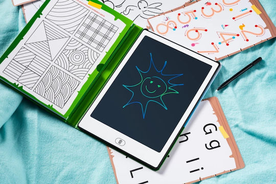 Gogen Bob Bobek Tabletă de Desen Copii 11" 28 Cm Ecran Lcd Baterie Cr2025 Inclusă Subțire Ușoară Albă
