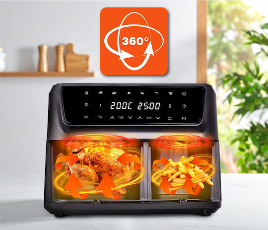 Eldom Air Fryer with Double Removable Container 11l Black FR220