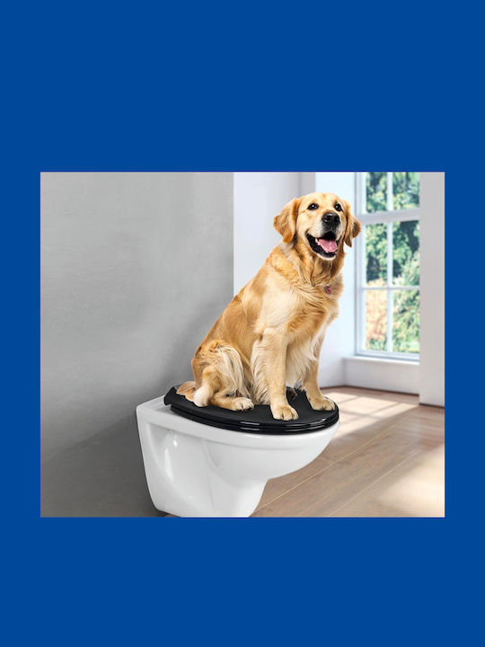 Toilet Seat Plastic Black