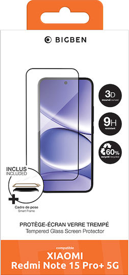 Bigben Screen Protector Xiaomi Redmi Note 15 Pro Plus 5g 9h 3d Sticlă Temperată Transparentă
