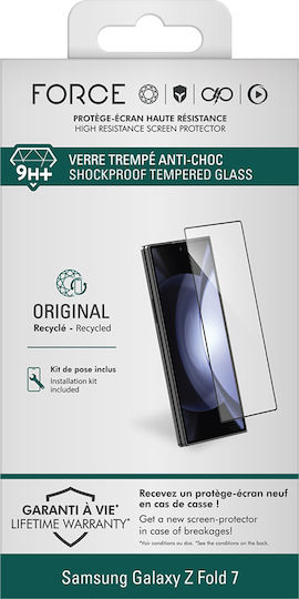 Force Glass Screen Protector Galaxy Z Fold 7 In 2.5d 9h+ Tempered Glass Transparent