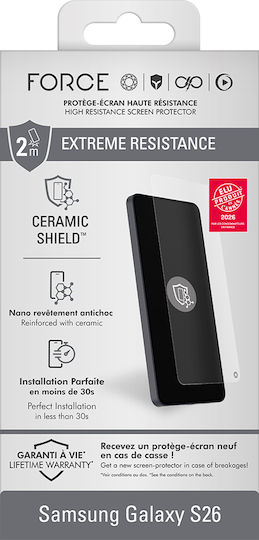 Bigben Screen Protector Galaxy S26 Ceramic Shield 10h Sticlă Temperată Transparentă