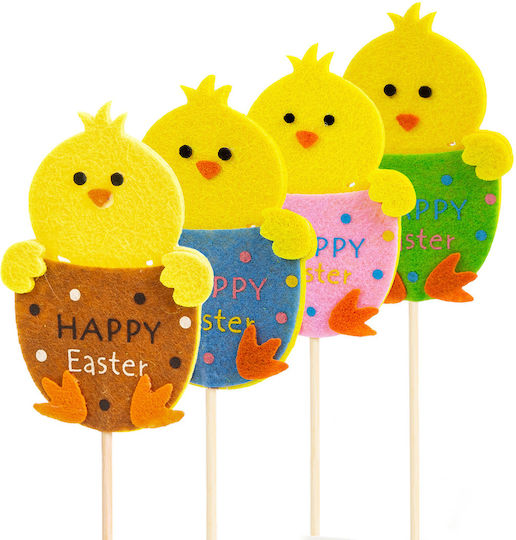 Easter Chick On A Stick Decoration Easter Decoration Pot Garden 9 Cm Chick Figurine