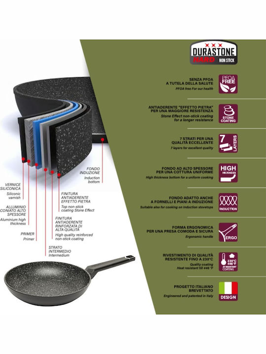 Pedrini Maori Aluminum Pan with Non-Stick Coating 26cm
