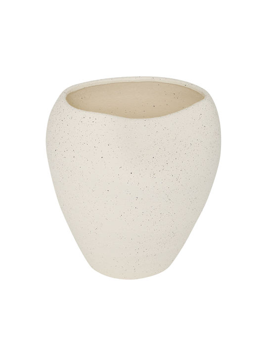 Dekorative Keramik Vase Sien Ecru 27,5x27,5xH29,5cm