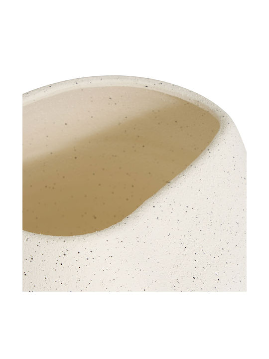 Dekorative Keramik Vase Sien Ecru 27,5x27,5xH29,5cm