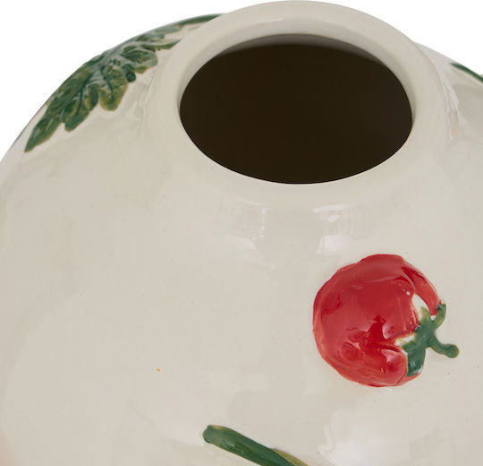 Vază Decorativă Ceramică Della Albă 20.6x19.8xÎ25.5cm