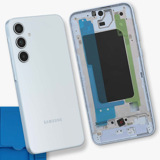 Clappio Replacement Middle Frame Galaxy A35 Light Blue
