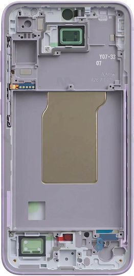 Clappio Replacement Middle Frame Galaxy A35 Purple