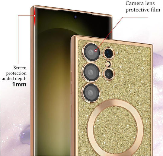 Techsuit Luxus Umschlag Rückseite Silber Galaxy A57