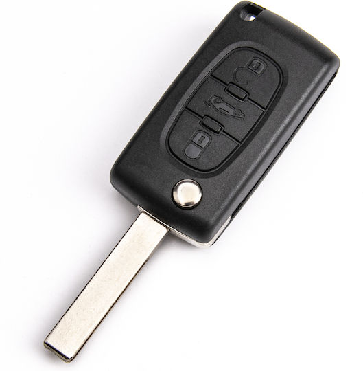 Schale Mit Klappbarem Autoschlüssel Peugeot Expert Partner 3008 5008 207 308 3 Schaltflächen