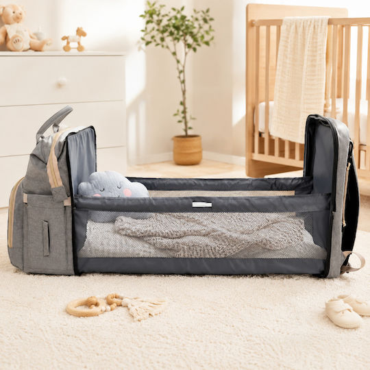 Aster Star Aster Star Wickeltasche Kreißbett Rucksack Grau