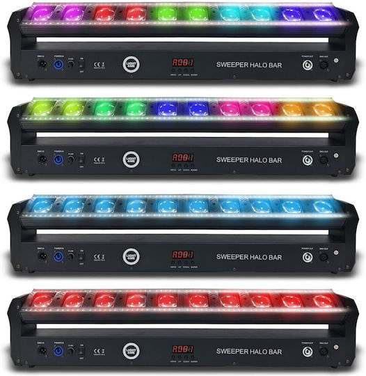 Light4me Sweeper Halo Bar Studio Lamp Movable Led Lighting Bar Dmx 10x30w Rgbw + 120x0.5w