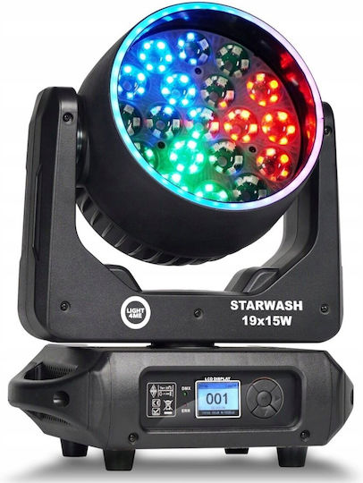 Light4me Starwash 19x15w Rgbw Moving Head Wash Floodlight