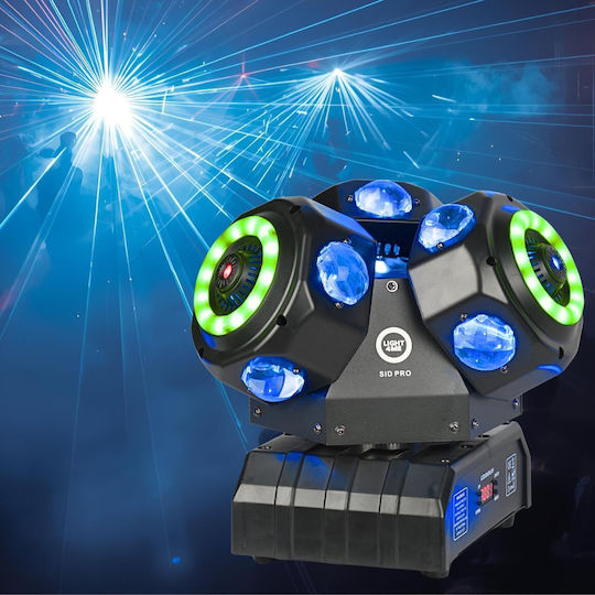 Light4me Sid Pro Movable Multi-effect Light 5in1 Stage Lighting Led Dmx Beam Ring Laser R G B 12x10w Rgbw