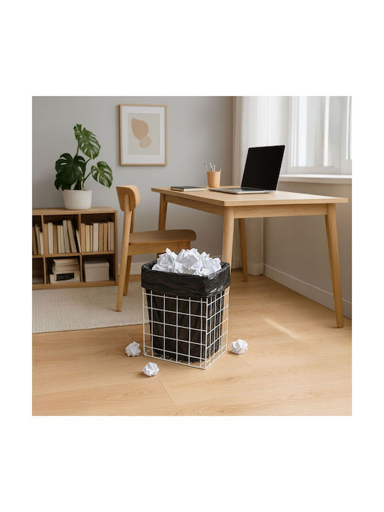 Relaxdays Coș De Gunoi 60 L Alb 62x40x25 Cm