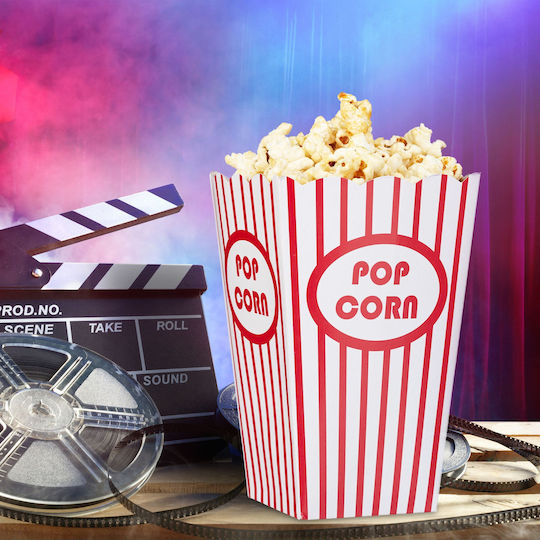 Relaxdays Popcorn-Box Für Party 60 Stück