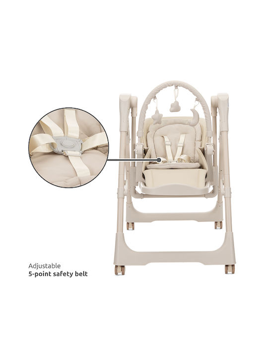 Lorelli Nomino Foldable Baby Highchair 2 in 1 Beige