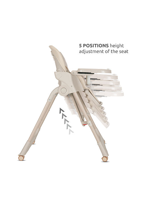Lorelli Nomino Foldable Baby Highchair 2 in 1 Beige