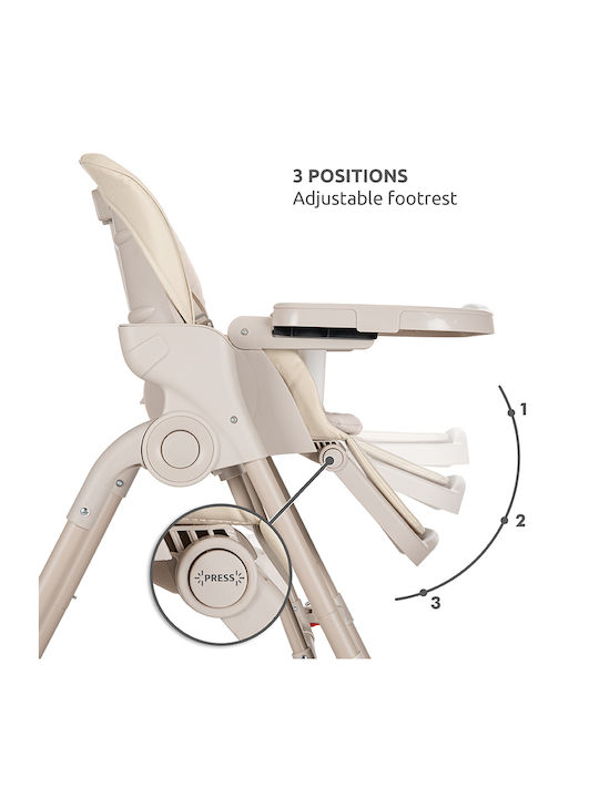 Lorelli Nomino Foldable Baby Highchair 2 in 1 Beige