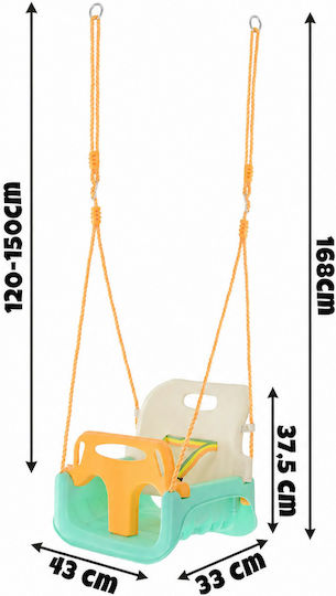 Leagăn Suspendat 43x33x37.5cm Pentru 6+ Luni Turcoaz