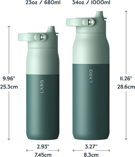 Thermos Bottle 1lt Swig Top Eucalyptus Green With Handle