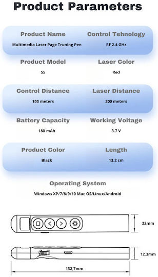 SPV Pointer με Κόκκινο Laser