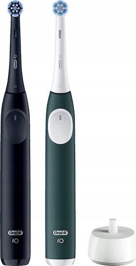 Oral-B Io Series 2 Ηλεκτρική Οδοντόβουρτσα με Αισθητήρα Πίεσης και Θήκη Ταξιδίου Μαύρη