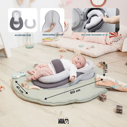 Linomag Βρεφικό Μαξιλάρι Παλινδρόμησης Dark Gray/light Gray 40x60εκ.