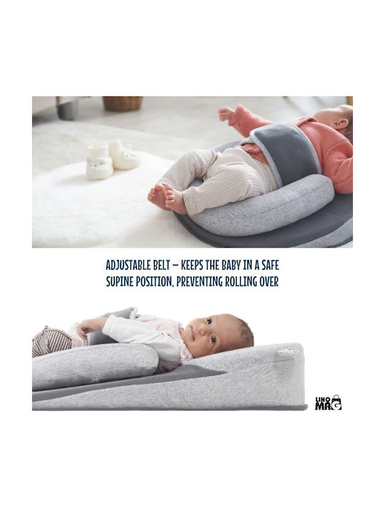 Linomag Βρεφικό Μαξιλάρι Παλινδρόμησης Dark Gray/light Gray 40x60εκ.