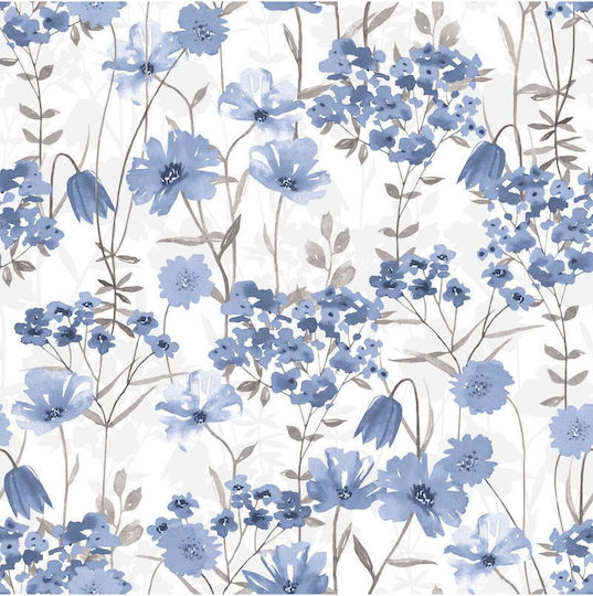 SteweHome Cotton Duvet Cover Set 200x230cm Double With 2 Pillowcases & 1 Bed Sheet Blue