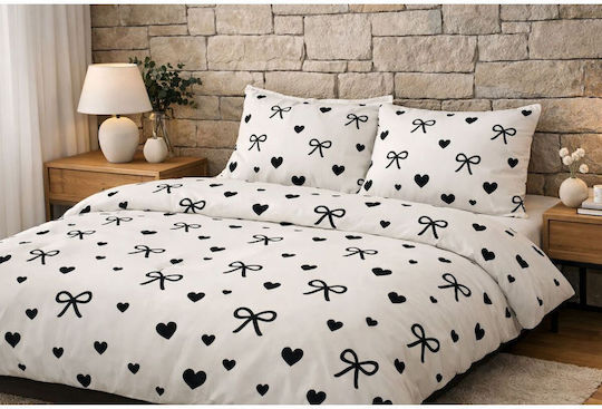 SteweHome Double Set 200x220cm White Duvet Cover
