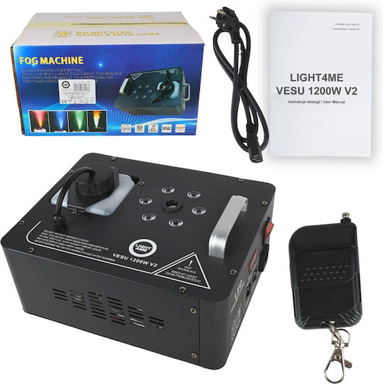 Light4me Μηχανή Καπνού LED 1200W με Ασύρματο Χειριστήριο