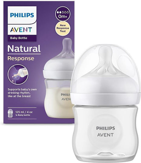 Philips Σετ Πλαστικά Μπιμπερό Avent SCY900/01 Κατά των Κολικών με Θηλή Σιλικόνης Λευκό 125ml