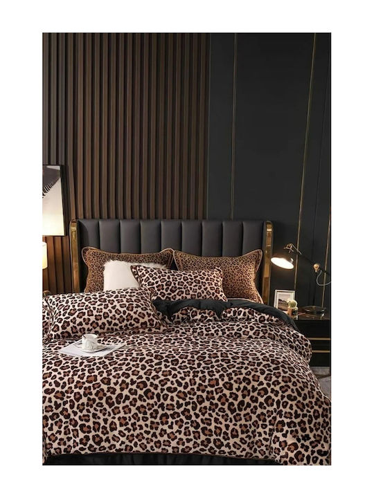 SteweHome Cotton Duvet Cover Set 220x180cm Double With 2 Pillowcases Ecru