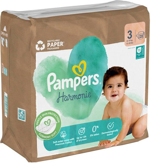 Harmonie Eco Monatsbox Klebewindeln Nr. 3 für 6–10 kg 28 Stück