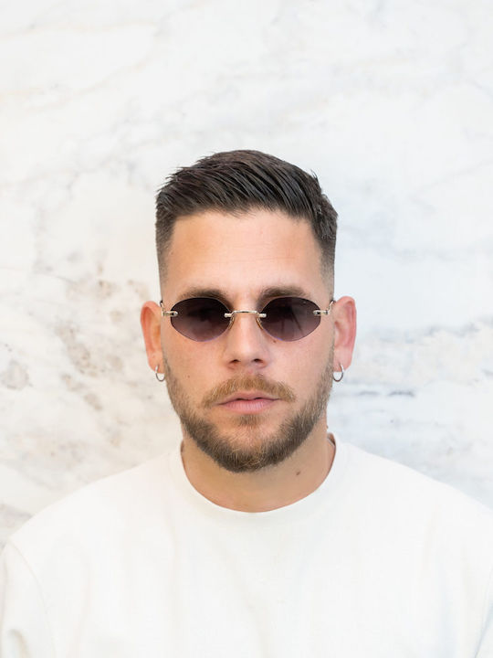Tailor Made Unisex Sonnenbrillen mit Goldfarbenem Rahmen und Lila Gläsern TM15343-C2