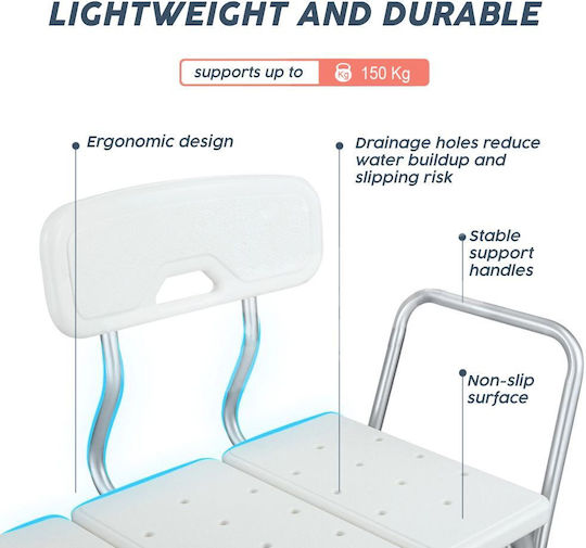 Linomag Bathroom Seat with Backrest