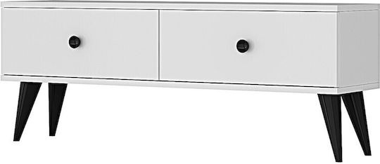 Έπιπλο Τηλεόρασης Μαύρο Μ120xΠ30xΥ41cm