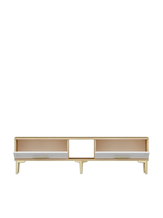 Έπιπλο Τηλεόρασης Χρυσό Μ150xΠ30xΥ41cm