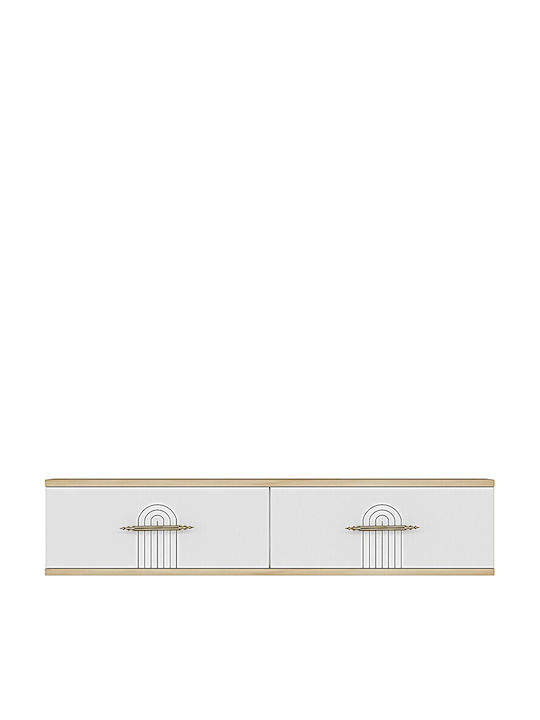 Gold TV Stand L120xD30xH26cm