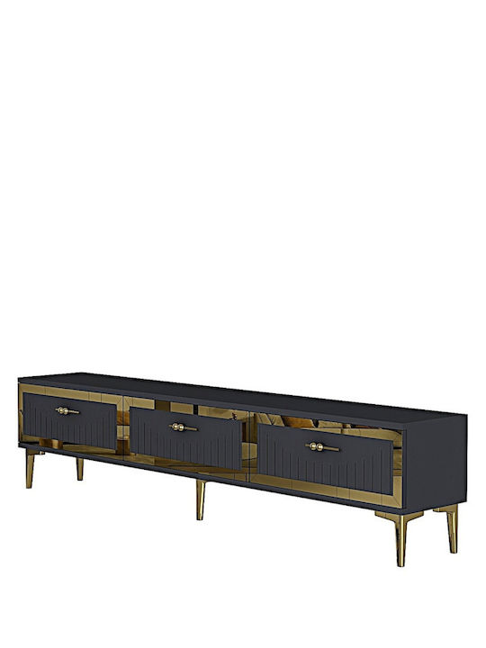 Έπιπλο Τηλεόρασης Χρυσό Μ180xΠ30xΥ41cm